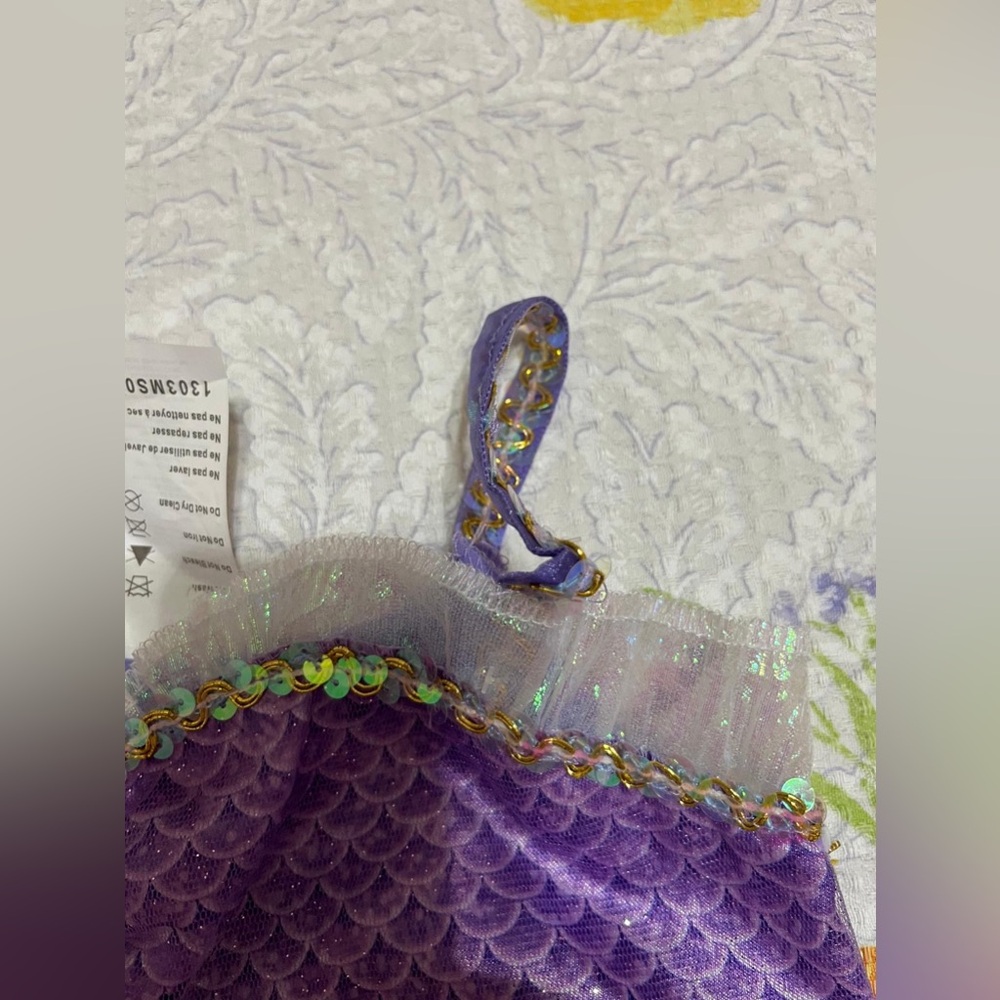 (22) Purple and Blue Sequin Mermaid Top - Picture 2 of 16